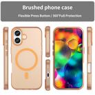 For iPhone 17 MagSafe Frosted Translucent TPU + PC Full Coverage Phone Case(Orange) - 2