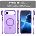 For iPhone 17 Air MagSafe Frosted Translucent TPU + PC Full Coverage Phone Case(Dark Purple) - 2