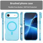 For iPhone 17 Air MagSafe Frosted Translucent TPU + PC Full Coverage Phone Case(Blue) - 2