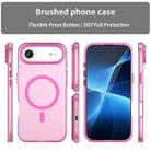For iPhone 17 Air MagSafe Frosted Translucent TPU + PC Full Coverage Phone Case(Pink) - 2