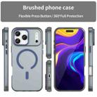 For iPhone 17 Pro Max MagSafe Frosted Translucent TPU + PC Full Coverage Phone Case(Dark Blue) - 2