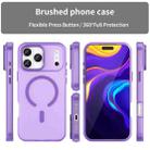 For iPhone 17 Pro Max MagSafe Frosted Translucent TPU + PC Full Coverage Phone Case(Dark Purple) - 2