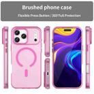 For iPhone 17 Pro Max MagSafe Frosted Translucent TPU + PC Full Coverage Phone Case(Pink) - 2