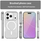 For iPhone 17 Pro MagSafe Frosted Translucent TPU + PC Full Coverage Phone Case(White) - 2
