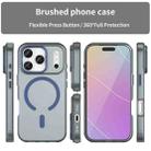 For iPhone 17 Pro MagSafe Frosted Translucent TPU + PC Full Coverage Phone Case(Dark Blue) - 2