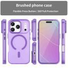 For iPhone 17 Pro MagSafe Frosted Translucent TPU + PC Full Coverage Phone Case(Dark Purple) - 2