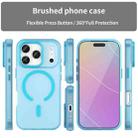 For iPhone 17 Pro MagSafe Frosted Translucent TPU + PC Full Coverage Phone Case(Blue) - 2