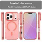 For iPhone 17 Pro MagSafe Frosted Translucent TPU + PC Full Coverage Phone Case(Red) - 2