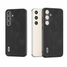 For Samsung Galaxy S24+ 5G ABEEL Retro Texture PU Phone Case(Black) - 1