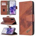 For Samsung Galaxy S20 Matching Color Crocodile Texture Horizontal Flip PU Leather Case with Wallet & Holder & Card Slots(Brown) - 1