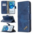 For Samsung Galaxy S20 Ultra Matching Color Crocodile Texture Horizontal Flip PU Leather Case with Wallet & Holder & Card Slots(Blue) - 1