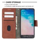 For Samsung Galaxy S10 Matching Color Crocodile Texture Horizontal Flip PU Leather Case with Wallet & Holder & Card Slots(Brown) - 5