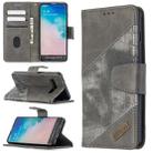 For Samsung Galaxy S10 Matching Color Crocodile Texture Horizontal Flip PU Leather Case with Wallet & Holder & Card Slots(Grey) - 1