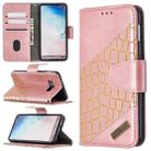 For Samsung Galaxy S10e Matching Color Crocodile Texture Horizontal Flip PU Leather Case with Wallet & Holder & Card Slots(Rose Gold) - 1