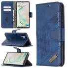 For Samsung Galaxy  Note 10 Plus Matching Color Crocodile Texture Horizontal Flip PU Leather Case with Wallet & Holder & Card Slots(Blue) - 1