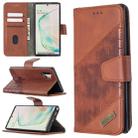 For Samsung Galaxy  Note 10 Plus Matching Color Crocodile Texture Horizontal Flip PU Leather Case with Wallet & Holder & Card Slots(Brown) - 1