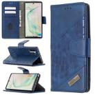 For Samsung Galaxy Note 10 Matching Color Crocodile Texture Horizontal Flip PU Leather Case with Wallet & Holder & Card Slots(Blue) - 1