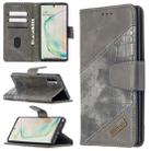 For Samsung Galaxy Note 10 Matching Color Crocodile Texture Horizontal Flip PU Leather Case with Wallet & Holder & Card Slots(Grey) - 1