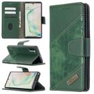 For Samsung Galaxy Note 10 Matching Color Crocodile Texture Horizontal Flip PU Leather Case with Wallet & Holder & Card Slots(Green) - 1