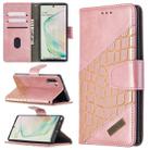 For Samsung Galaxy Note 10 Matching Color Crocodile Texture Horizontal Flip PU Leather Case with Wallet & Holder & Card Slots(Rose Gold) - 1