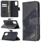 For Samsung Galaxy Note20 Matching Color Crocodile Texture Horizontal Flip PU Leather Case with Wallet & Holder & Card Slots(Black) - 1