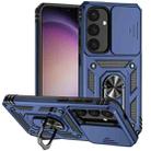 For Samsung Galaxy S24+ 5G Sliding Camshield Holder Phone Case(Blue) - 1