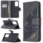 For Samsung Galaxy Note20 Ultra Matching Color Crocodile Texture Horizontal Flip PU Leather Case with Wallet & Holder & Card Slots(Black) - 1