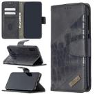 For Samsung Galaxy A10 / M10 Matching Color Crocodile Texture Horizontal Flip PU Leather Case with Wallet & Holder & Card Slots(Black) - 1