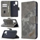 For Samsung Galaxy A21s Matching Color Crocodile Texture Horizontal Flip PU Leather Case with Wallet & Holder & Card Slots(Grey) - 1