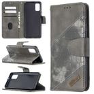 For Samsung Galaxy A41 Matching Color Crocodile Texture Horizontal Flip PU Leather Case with Wallet & Holder & Card Slots(Grey) - 1