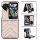 For OPPO Find N3 Flip V-shaped Folding Phone Case(Rose Gold) - 1