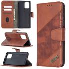 For Samsung Galaxy A91 / S10 Lite Matching Color Crocodile Texture Horizontal Flip PU Leather Case with Wallet & Holder & Card Slots(Brown) - 1