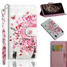 For iPhone 11 Pro Max 3D Painting Pattern Horizontal Flip TPU + PU Leather Case with Holder & Card Slots & Wallet & Lanyard(Tree Cat) - 1