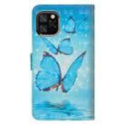 For iPhone 11 Pro 3D Painting Pattern Horizontal Flip TPU + PU Leather Case with Holder & Card Slots & Wallet & Lanyard(Three Butterfly) - 3