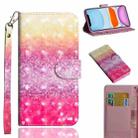 For iPhone 11 3D Painting Pattern Horizontal Flip TPU + PU Leather Case with Holder & Card Slots & Wallet & Lanyard(Gradient Color) - 1