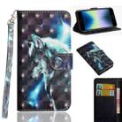 For iPhone SE 2022 / SE 2020 / 8 / 7 3D Painting Pattern Horizontal Flip TPU + PU Leather Case with Holder & Card Slots & Wallet & Lanyard(Wolf) - 1