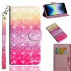 For iPhone SE 2022 / SE 2020 / 8 / 7 3D Painting Pattern Horizontal Flip TPU + PU Leather Case with Holder & Card Slots & Wallet & Lanyard(Gradient Color) - 1