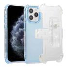 For iPhone 11 Pro Frosted PC+TPU Phone Case with Back Clip(Sky Blue) - 1