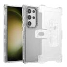 For Samsung Galaxy S24 Ultra 5G Frosted PC+TPU Phone Case with Back Clip(Transparent Black) - 1