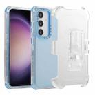 For Samsung Galaxy S24 5G Frosted PC+TPU Phone Case with Back Clip(Sky Blue) - 1