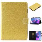 For Lenovo Tab P11 Gen2 /Xiaoxin Pad Plus 2023 Varnish Glitter Powder Smart Leather Tablet Case(Yellow) - 1