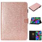 For Lenovo Tab M11/ Xiaoxin Pad 11 2024 Varnish Glitter Powder Smart Leather Tablet Case(Rose Gold) - 1