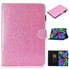 For Lenovo Tab M11/ Xiaoxin Pad 11 2024 Varnish Glitter Powder Smart Leather Tablet Case(Pink) - 1