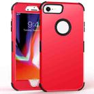 For iPhone 6 / 6s 3 in 1 All-inclusive Shockproof Airbag Silicone + PC Case(Red) - 1