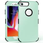 For iPhone 6 / 6s 3 in 1 All-inclusive Shockproof Airbag Silicone + PC Case(Green) - 1