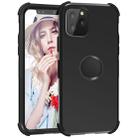 For iPhone 11 Pro 3 in 1 All-inclusive Shockproof Airbag Silicone + PC Case(Black) - 1