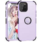 For iPhone 11 Pro 3 in 1 All-inclusive Shockproof Airbag Silicone + PC Case(Purple) - 1