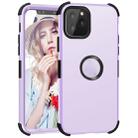 For iPhone 11 Pro Max 3 in 1 All-inclusive Shockproof Airbag Silicone + PC Case(Purple) - 1