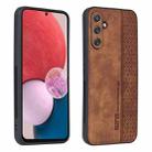 For Samsung Galaxy A54 5G AZNS 3D Embossed Skin Feel Phone Case(Brown) - 1