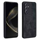 For Samsung Galaxy A25 5G AZNS 3D Embossed Skin Feel Phone Case(Black) - 1